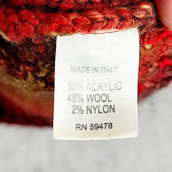 Anthropologie Elsamanda Wool Women's Striped Chunky Sweater L  Crewneck 28CT - Picture 5 of 6